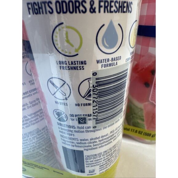 Febreze Air Freshener Lot 8 Total Spray Sweet Watermelon Vine Scent, 8.8oz - Picture 4 of 4